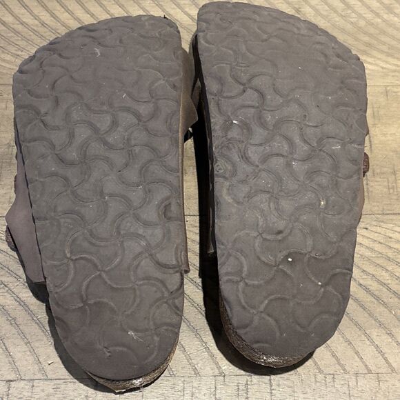 Birkenstock Florida Womens Sandal size 6.5-7 Soft Footbed Mocha Brown  READ - Picture 6 of 7